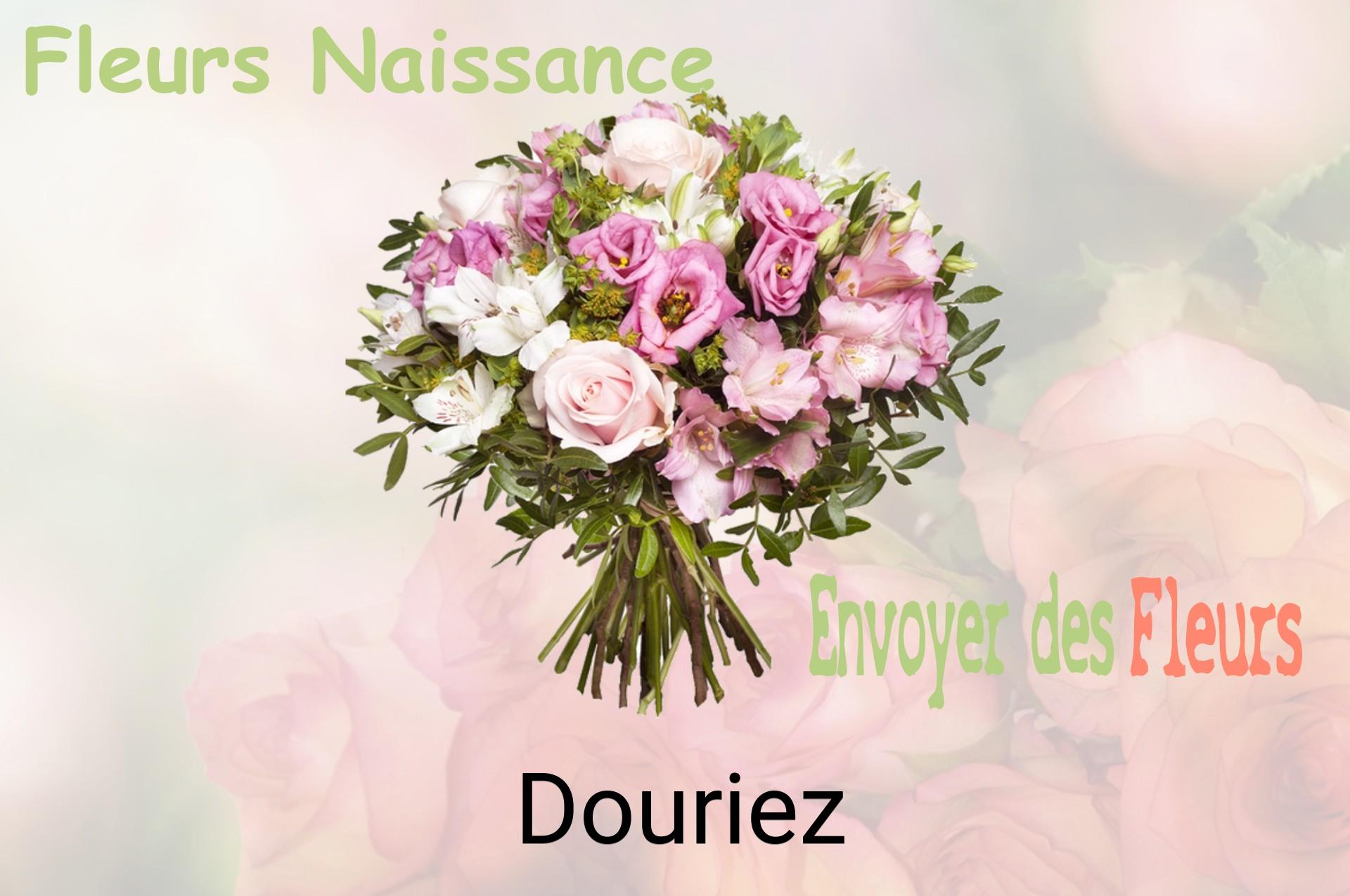 Bouquet de fleurs de naissance livré à Douriez